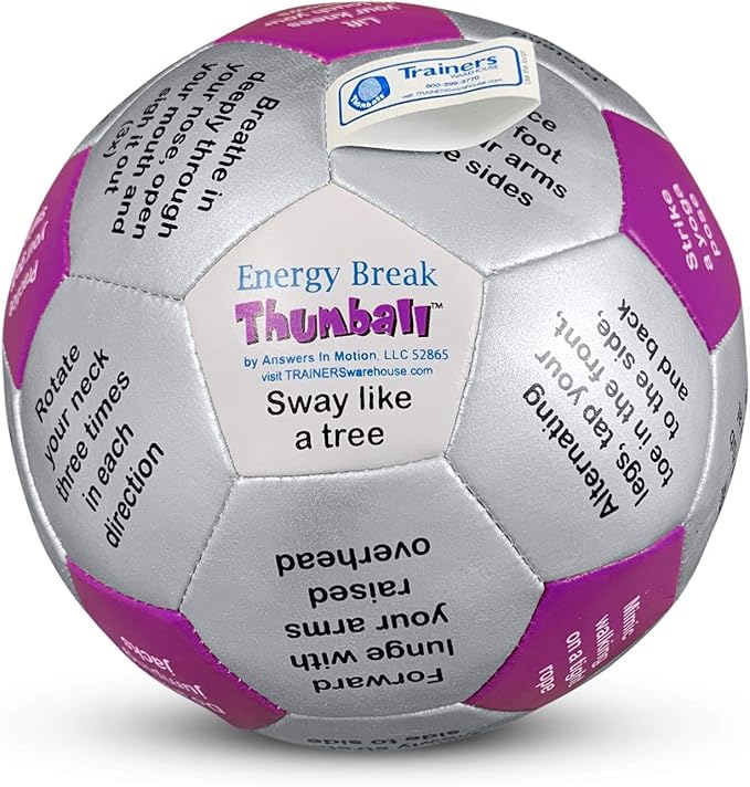 Trainers Warehouse 6" Thumball Collection, 32 Prompts for Conversation, Team Building, Relationship and Training
