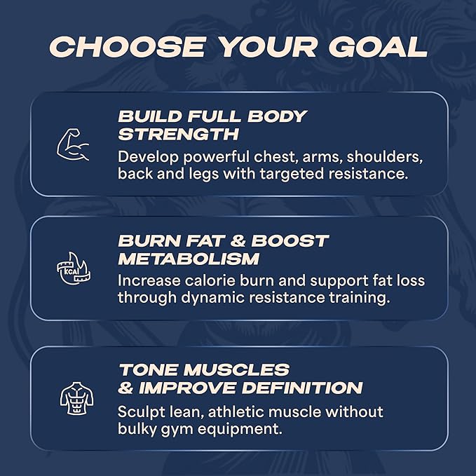 Twister Arm Trainer 40-90 lbs - Adjustable Chest, Arm & Upper Body Workout Bar for Home Gym Strength Training - Silent Resistance Power Twister by GOHOMELY