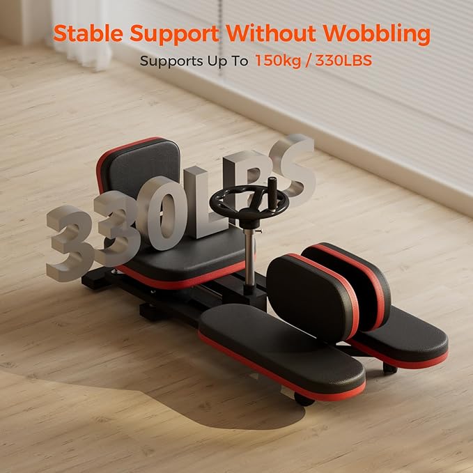 NArra Leg Stretcher Machine, Adjustable Leg Stretch Training Machine, 330lbs Heavy Duty Leg Extension Machines for Home Yoga Gym Fitness to Train Leg Flexibility, Black