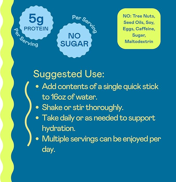 Hi-Lyte Nutritional Boost - Electrolytes + Protein Quick Sticks - Raspberry Lemon - Hydration + Whey Protein Powder Packets - 5g Protein, Electrolytes, No Sugar, Keto Friendly