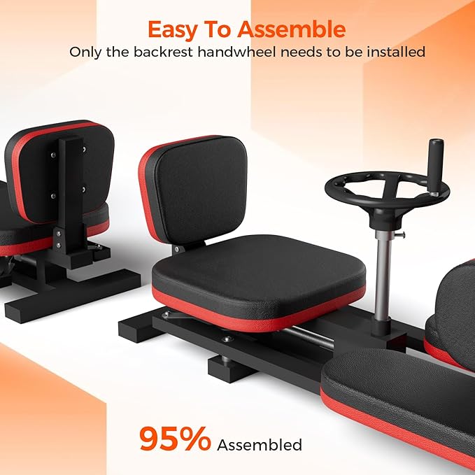 NArra Leg Stretcher Machine, Adjustable Leg Stretch Training Machine, 330lbs Heavy Duty Leg Extension Machines for Home Yoga Gym Fitness to Train Leg Flexibility, Black