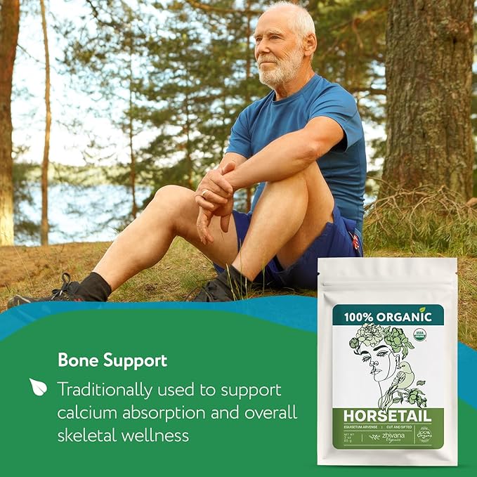 Super Value Pack 5 LB - Organic Horsetail (Equisetum arvense) ā Loose Dried Herb ā Edible Grade for Tea, Infusions & Herbal Blends