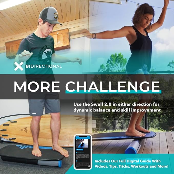 Revbalance Swell 2.0 - Surf & Paddle Balance Board Trainer
