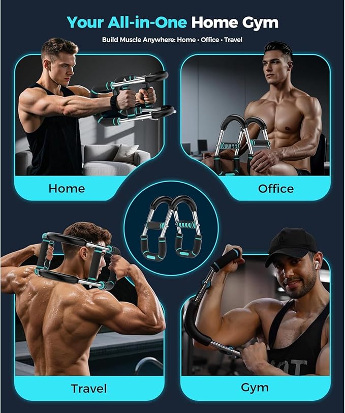 Twister Arm Trainer, Chest Workout Equipment Arm Strength Trainer for Man & Women, Home Gym Strength Trainer, Adjustable Resistance Arm Trainer (65lbs- 110lbs)