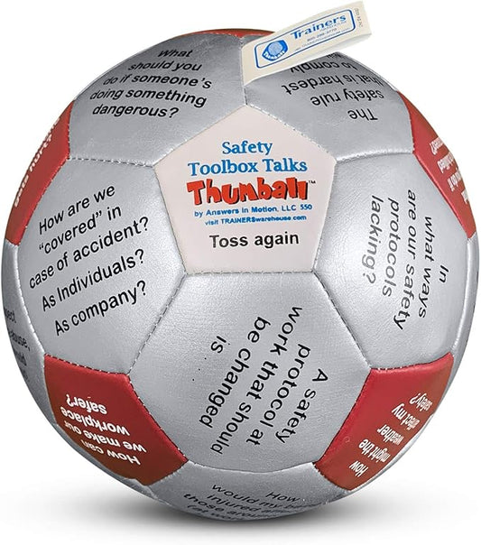 Trainers Warehouse 6" Thumball Collection, 32 Prompts for Conversation, Team Building, Relationship and Training