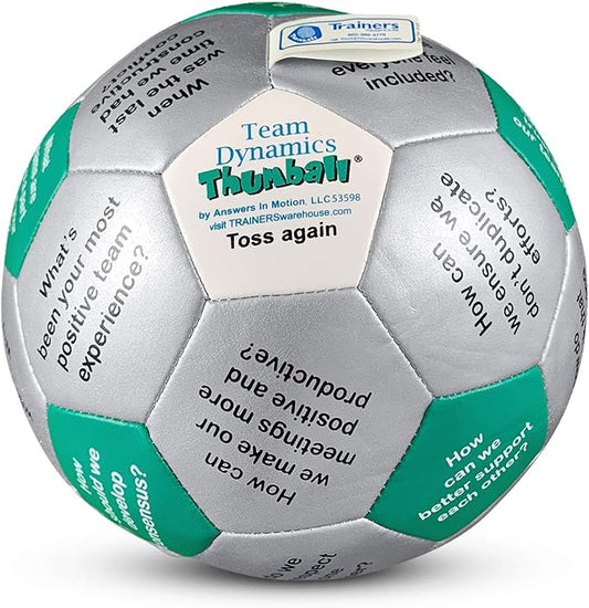Trainers Warehouse 6" Thumball Collection, 32 Prompts for Conversation, Team Building, Relationship and Training