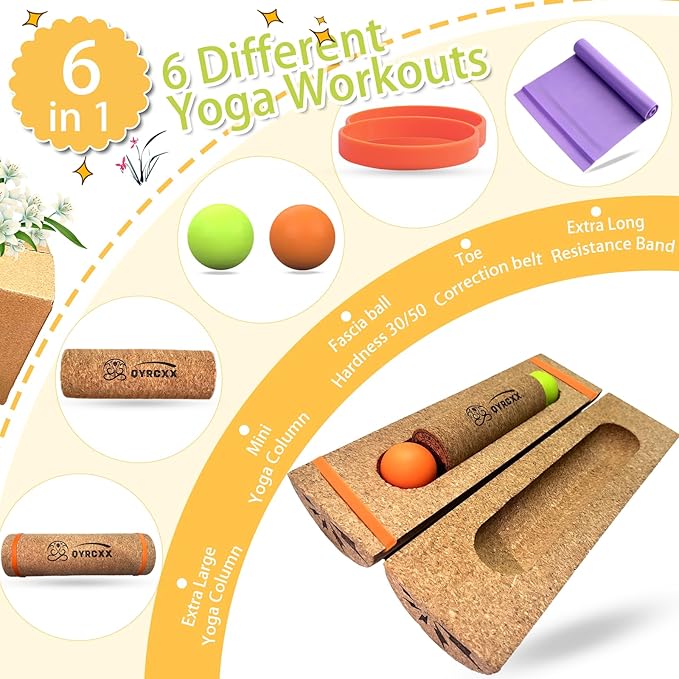 Balance Board - Cork Balancing Board, 11.8"/30cm, Unique Design for Balance Stability, Improve Mobility, Foot Strength, Foot Strengthener for Enhanced Foot Function, Balance Trainer - Prevent Falls