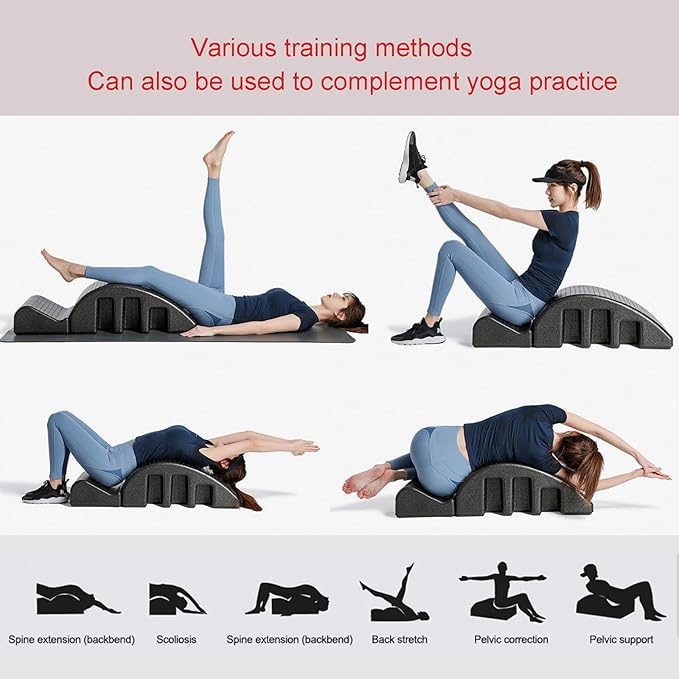 Spine Corrector Pilates, S Curve for Balance Pilates Spine Corrector Equipment Core Strengthening and Back Pain Relief