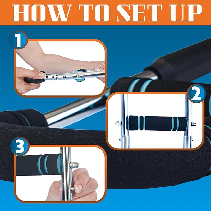 Twister Arm Trainer - Adjustable Chest Workout Equipment - Arm Trainer for Men - Chest Trainer for Men - Shoulder Muscle Training - Portable Spring Resistance - Home Fitness Equipment (40ā90 lbs)