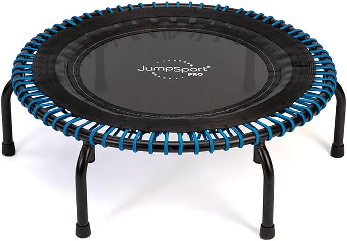 JumpSport 350 PRO Indoor Heavy Duty Fitness Trampoline, 39-inch | 36 Premium EnduroLast 4 Elastic Cords | Customized Bounce with 7 Settings | 300 lb Wt. Rating | 60-Day Free Trial to 350+ Videos
