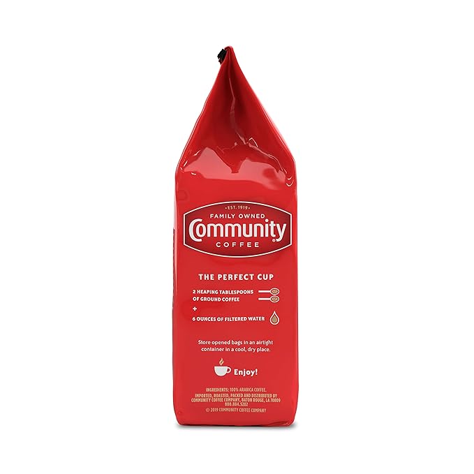 Community Coffee 100% Colombia 72 Ounce, Medium Dark Roast Ground Coffee, 12 Ounce (Pack of 6)
