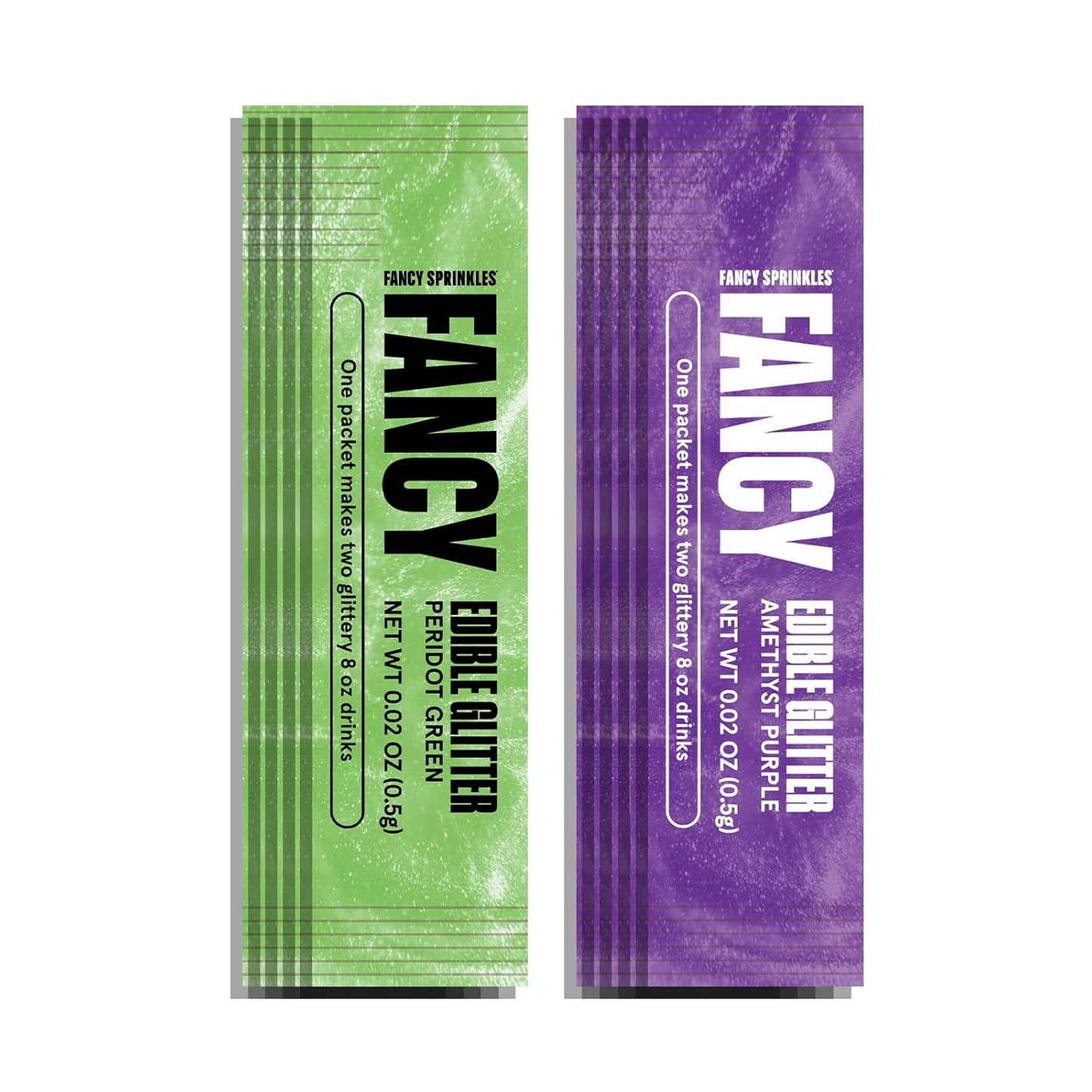 Fancy Sprinkles Limited Edition Halloween Frankenshine Edible Glitter Packets Portable & On-The-Go for Sparkling Drinks, Champagne, Cocktails, Wine, Beer, & more. (3 Pack)