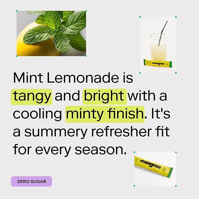 MAGNA Electrolyte Powder Drink Mix for Hydration, Energy & Focus Support with Magnesium L Threonate, Malate & Glycinate, Sodium, Potassium, Vitamin D, B6 & B12, Lemon Lime Flavor, 14 Servings