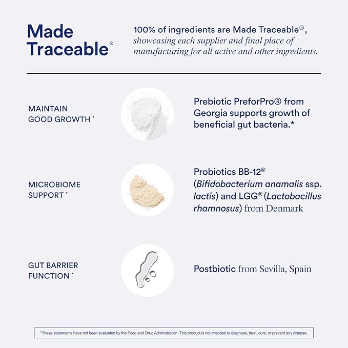 Ritual Synbiotic+ Probiotic, Prebiotic, Postbiotic, 3-in-1 Supplement for Gut Health and Digestive Support, Regularity, Bloat, Immune, Vegan Delayed-Released Daily Capsule, Women and Men, 30 Day