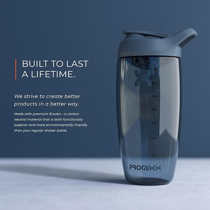 Promixx PURSUIT Protein Shaker Bottle – Premium Sports Shaker Bottles for Protein Mixes and Supplement Shakes – Easy Clean, Durable Protein Shaker Cup