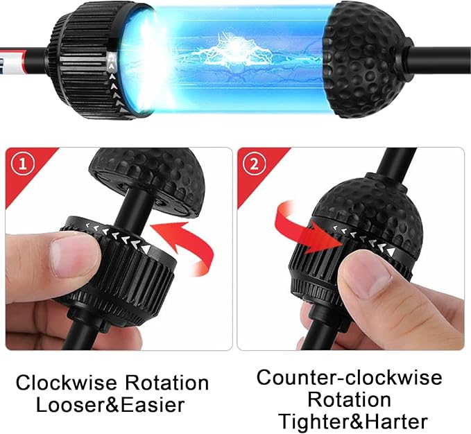 PGM Golf Swing Trainer Aid -2.0 Golf Swing Training Aid Golf Practice Warm-Up Stick for Strength Flexibility and Tempo Training -Suit for Practice Chipping Hitting Golf Accessories