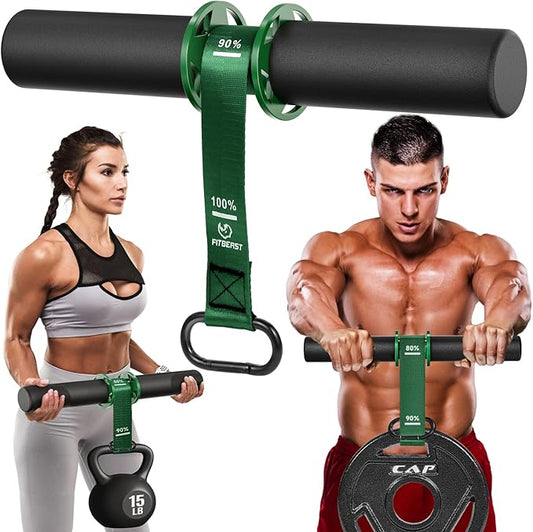 FitBeast Forearm Strengthener & Wrist Roller Forearm Exerciser - Adjustable Forearm Strength Trainer with Thickened Anti-Slip Grip Handles, Ideal for Boosting Grip Strength & Muscle Building