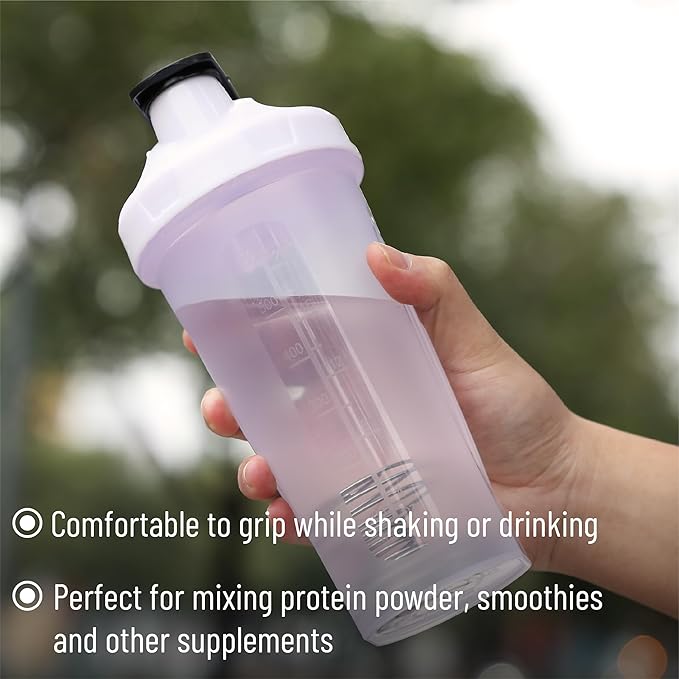 Mr. Pen- Shaker Bottles for Protein Mixes, 28 oz, 4 Pack, Colorful Protein Shaker Bottle with Wire Whisk Ball, Mixer Bottle