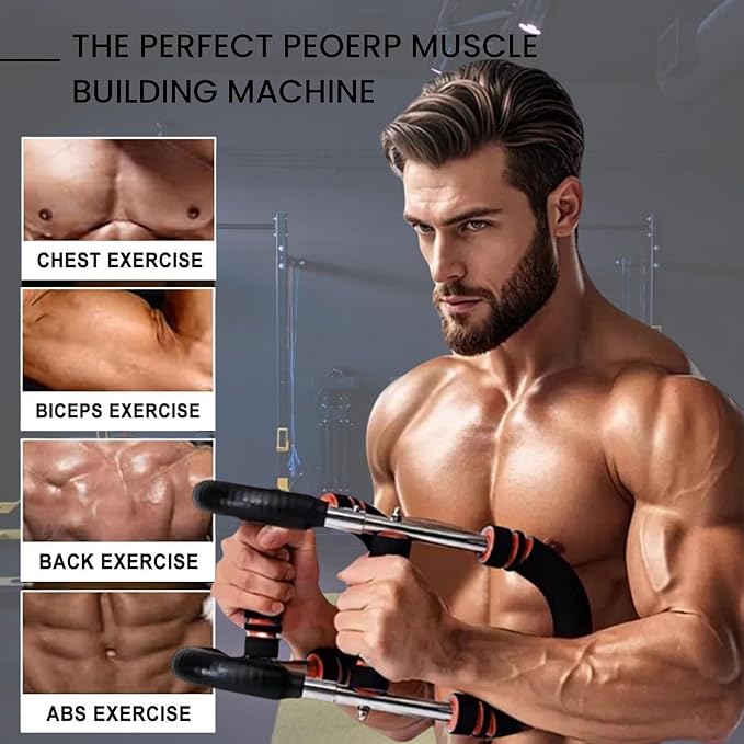 Twister Arm Trainer, 40-100lb Adjustable Twister Arm Chest Workout Equipment for Men & Women, Adjustable Forearm Strengthener, Portable Spring Resistance for Home Fitness.