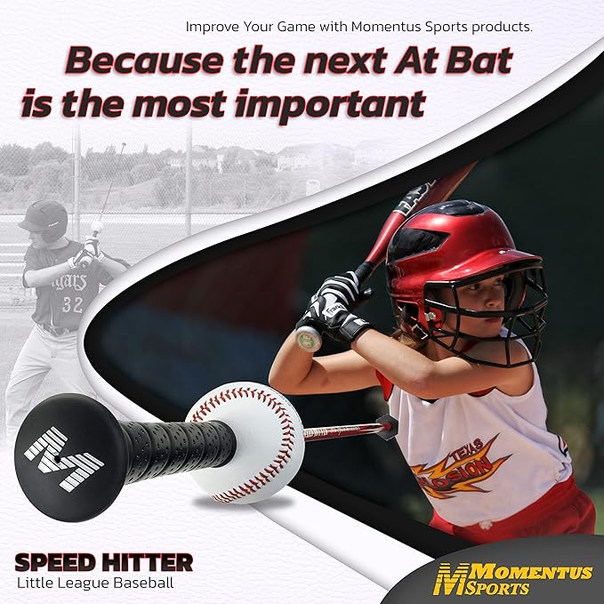 Momentus Speed Hitter Baseball Swing Trainer - Improve Swing Mechanics & Increase Base Hits - Baseball Training Bat