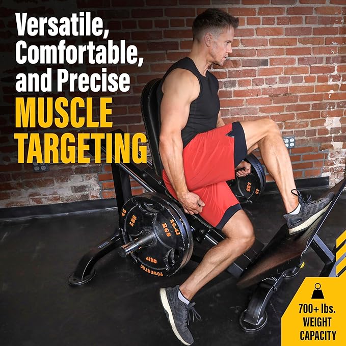 Powertec Fitness Leg Sled - Leg Press Machine, 700 LB Capacity, Black - Professional Home Gym Equipment - Heavy Duty Exercise Equipment for Lower Body Workout