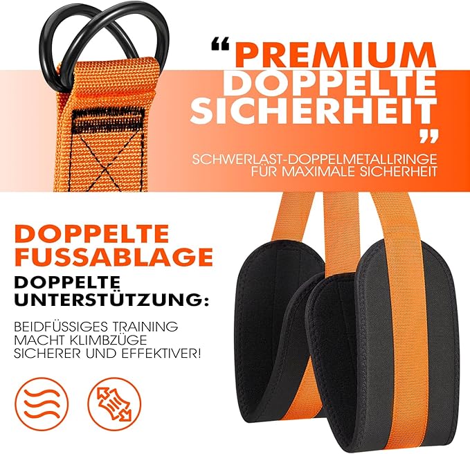 HPYGN Pull Up Assistance Bands, Heavy Duty Resistance Band for Pull Up Bar, Adjustable Weight/Size with Fabric Feet/Knee Rest, Bands for Pull Up Assist for Strength Training, Pull Up Assist Band