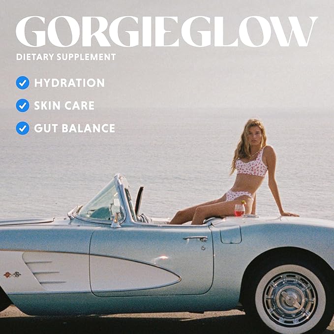 GORGIE Glow Variety Pack 15 Sticks, Electrolyte Powder Healthy Drink Mix, w/Hyaluronic Acid, Aquamin, Vitamin C & D, Probiotics, No Sugar, Antioxidants for Hydration, Skin Care, and Gut Balance