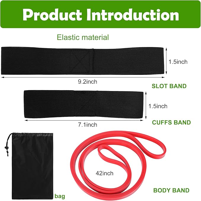 codree Baseball Swing Trainer Bands- Elastic Baseball Softball Hitting Resistance Bands- Baseball Batting Training Aids Equipments for Athletes Improve Batting, Arm Strength