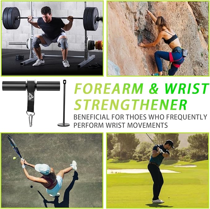 Forearm Strengthener Roller with Loading Pin and Thick Foam Grip โ Multi-Functional Wrist Roller & Arm Blaster for Forearm, Wrist, and Grip Strength Training