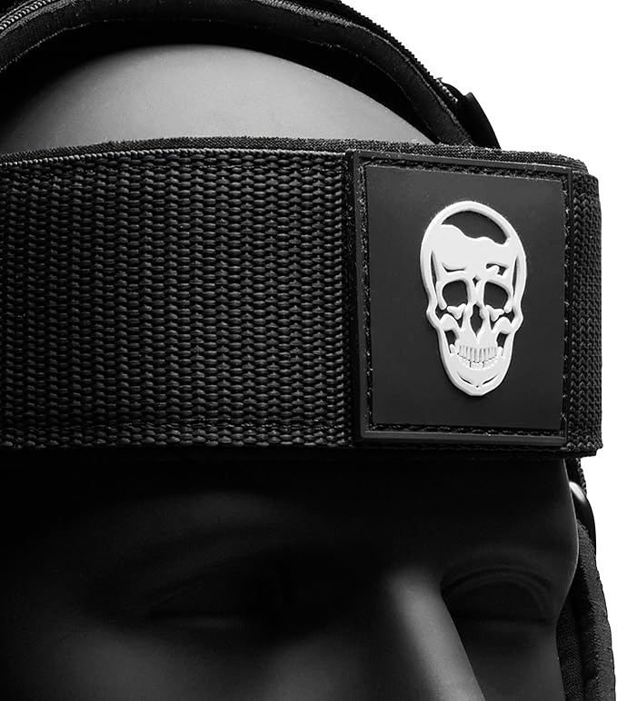 Gymreapers Neck Harness - Heavy Duty Stainless Steel Chain, Adjustable Neoprene Strap, Trainer for Strength & Pain Relief