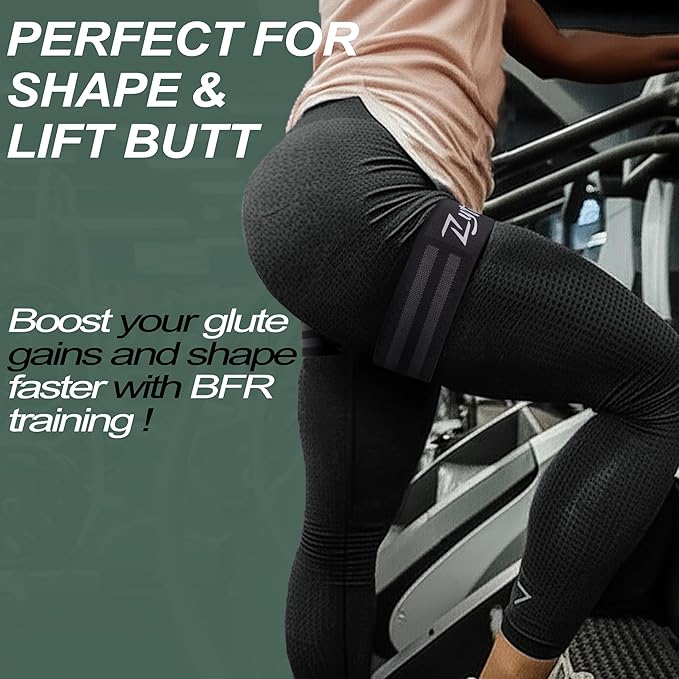 BFR Occlusion Bands for Women Legs Glutes Hip Building, Comfortable Elastic Booty Bands for Blood Flow Training Workouts Fast to Lift Your Butt,Squat,Thigh,Fitness