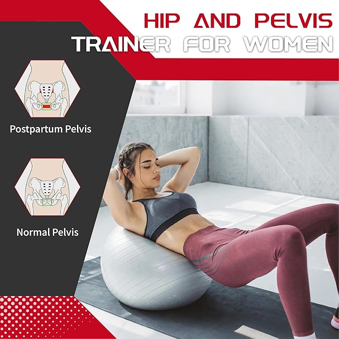 Thigh Master Exerciser Hip Trainer, Fitness Equipment for Leg and Thigh Workout Fitness, Pelvic Floor Muscle Strengthening Device for Women & Men