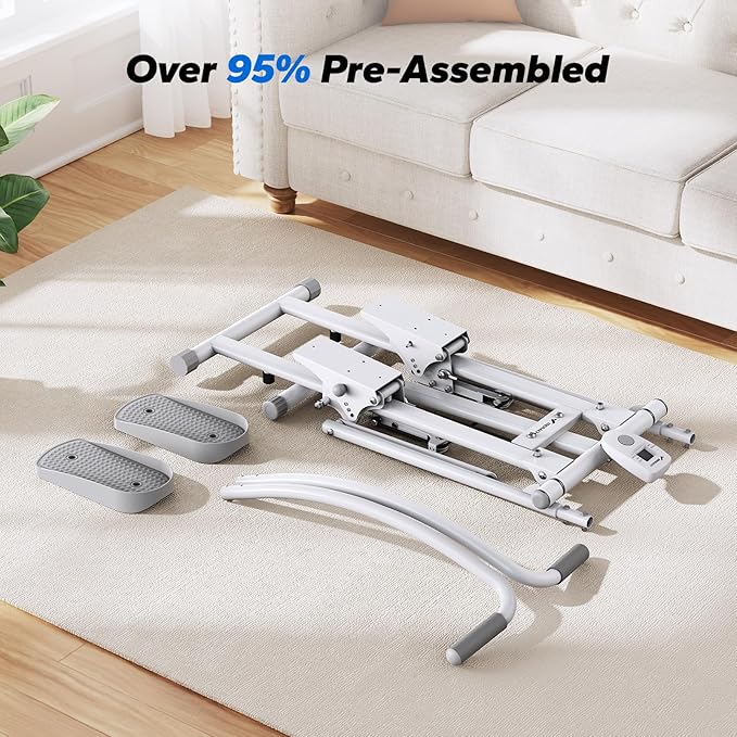 MERACH Stair Stepper for Home Gym Exercise, New Version Vertical Climber Machine for Full-Body Workout, Compact Folding Cardio Exercise Climber with Extended Step Range, Adjustable Handlebar & Pedals