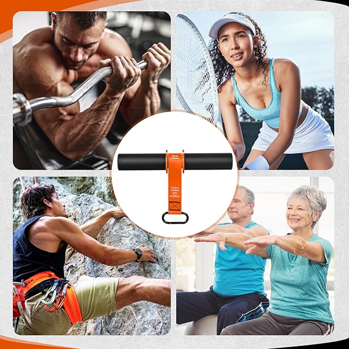 FitBeast Forearm Strengthener & Wrist Roller Forearm Exerciser - Adjustable Forearm Strength Trainer with Thickened Anti-Slip Grip Handles, Ideal for Boosting Grip Strength & Muscle Building