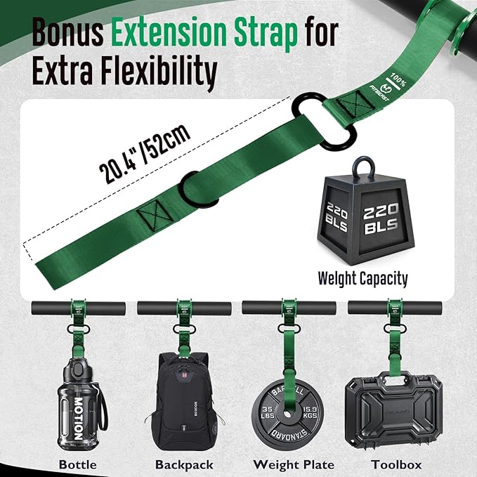 FitBeast Forearm Strengthener & Wrist Roller Forearm Exerciser - Adjustable Forearm Strength Trainer with Thickened Anti-Slip Grip Handles, Ideal for Boosting Grip Strength & Muscle Building