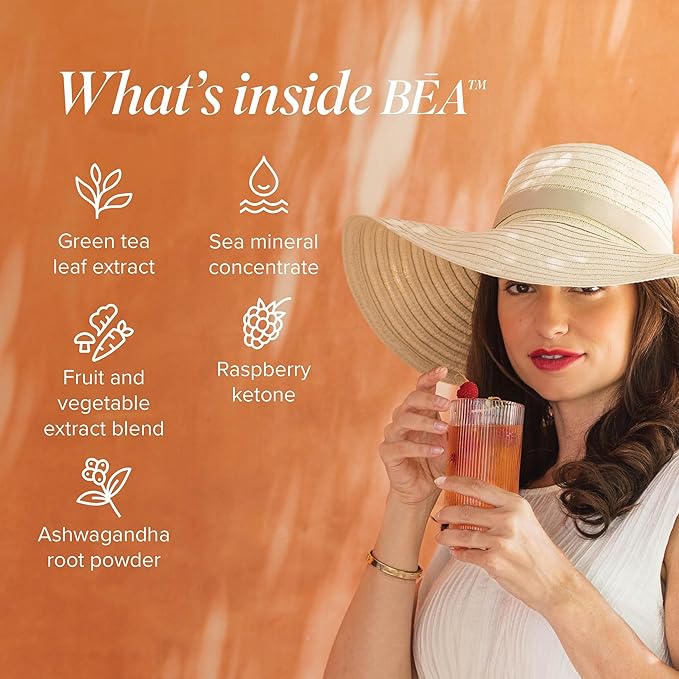 Isagenix BEA Sparkling Energy Drink - Energy & Metabolism Support - Whole-Food Sourced Ingredients - Includes Antioxidant Vitamins A, C & E - Vegan-Friendly - Citrus Sunshine, 12 Servings