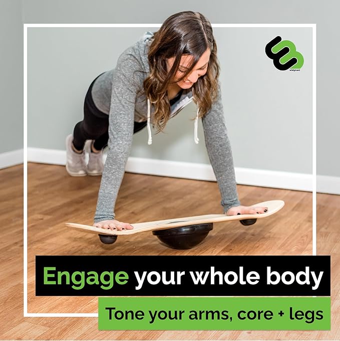 Spinning Wooden Balance Board & Agility Training Equipment