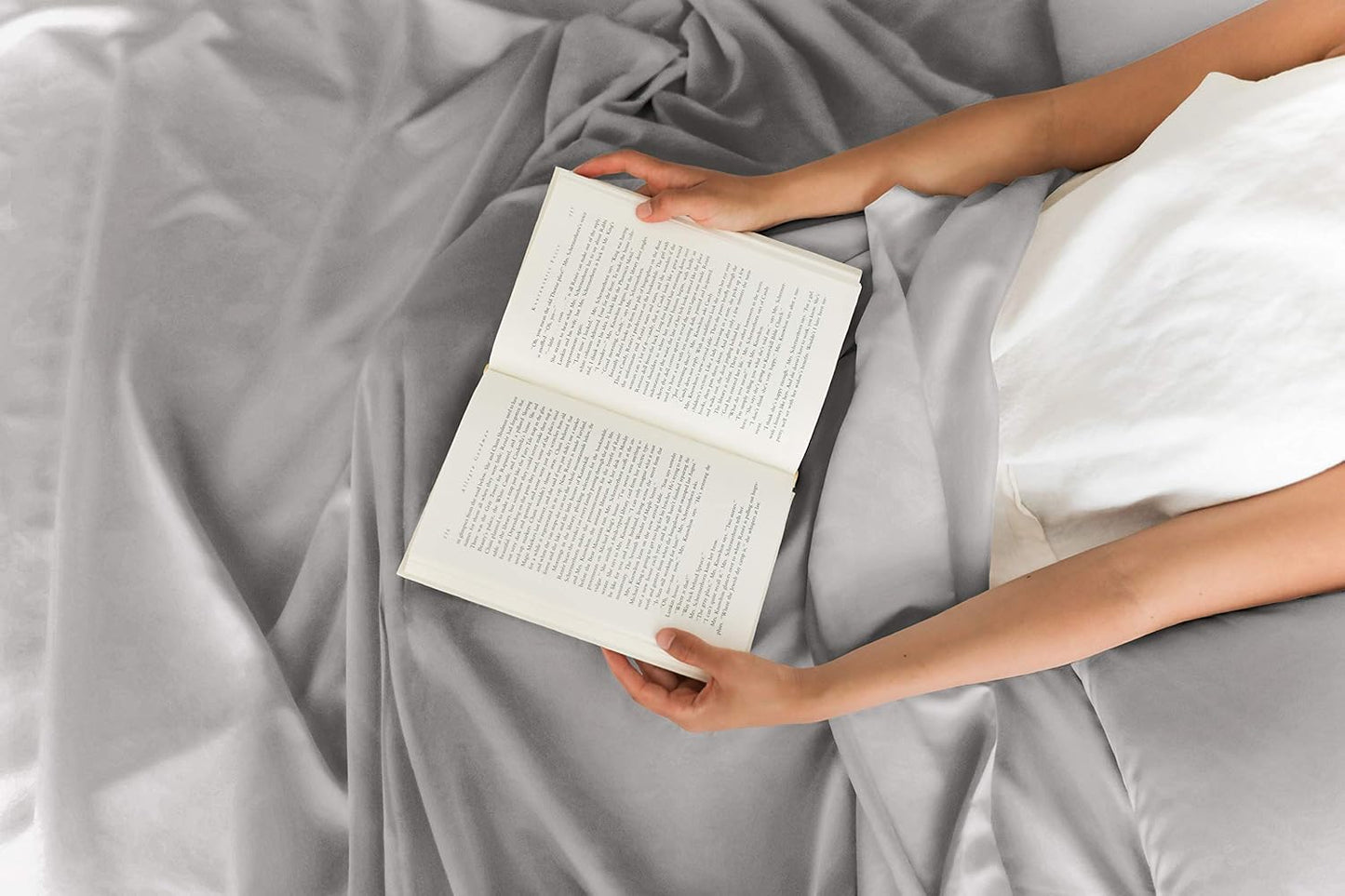 Full Size 4 Piece Sheet Set - Comfy Breathable & Cooling Bed Sheets Set - Hotel Luxury Bedding for Women, Men, Kids, Teens, Boys & Girls - Deep Pockets, Soft and Wrinkle Free - Oeko-Tex - Light Grey