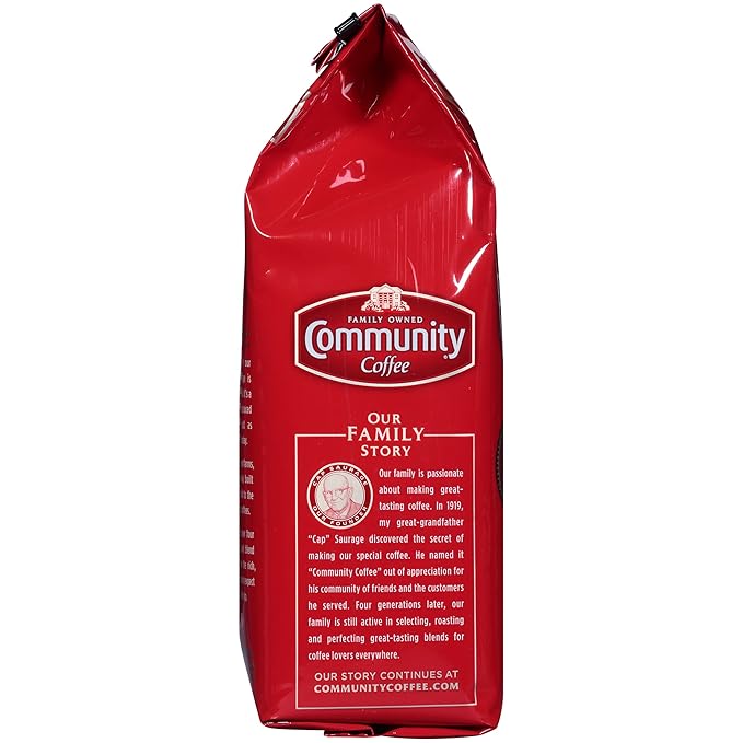 Community Coffee Café Special Blend 72 Ounces, Medium Dark Roast Ground Coffee, 12 Ounce Bag (Pack of 6)