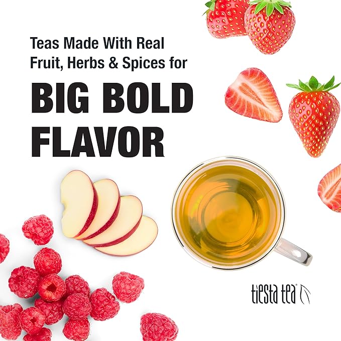 Tiesta Tea Pomegranatopia – Premium Loose Leaf Mixed-Berry Pomegranate White Tea | Low-Caffeine Blend | Hot & Iced | 8oz Resealable Pouch | Brews Up to 200 Cups