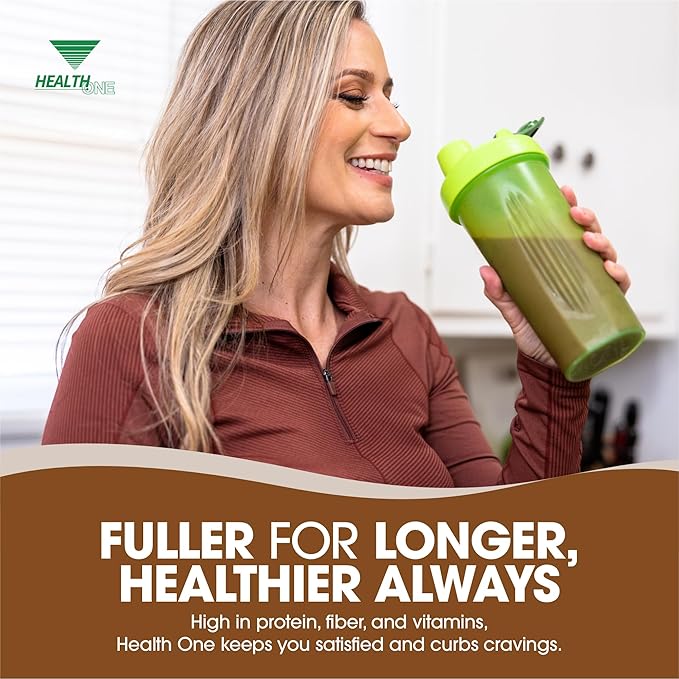 Chocolate Meal Replacement Powder | High Protein with 15G Whey & Soy Isolate | GLP-1 Booster | Best for Lean Shakes for Weight Loss in Women & Men | No Artificial Sweeteners (15 Servings)