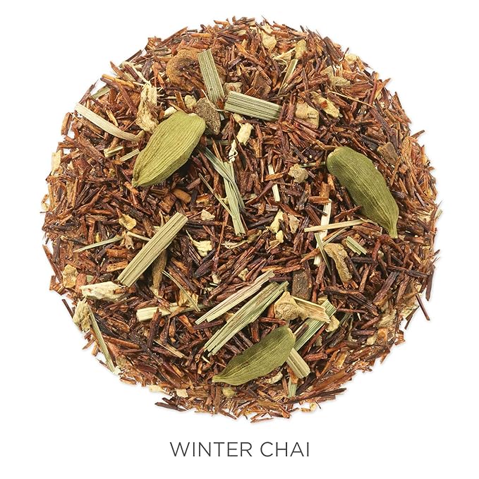 Tea Forte Winter Chai Premium Organic Loose Leaf Caffeine-Free Herbal Tea Blend Canister, Makes 35-50 Cups