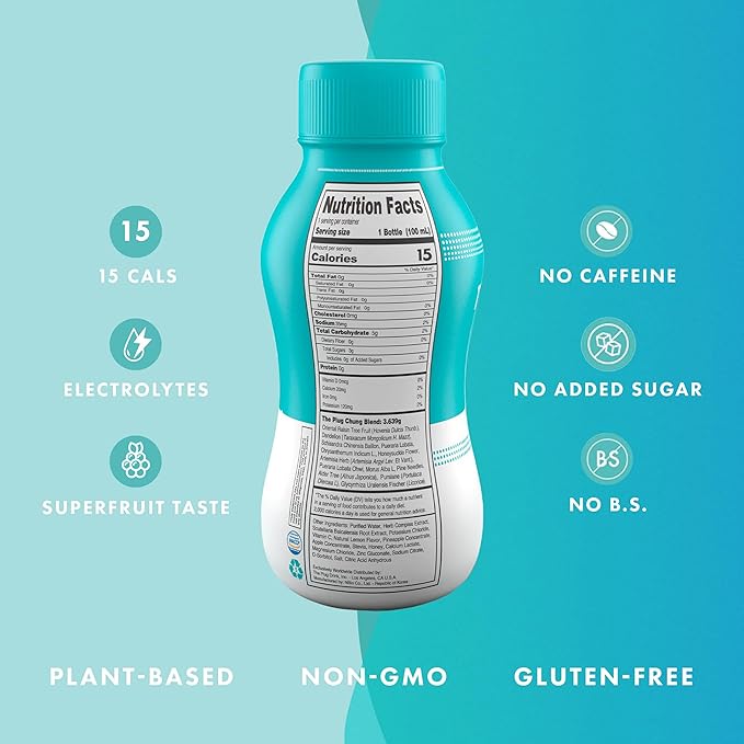 The Plug Liver Cleanse Detox & Repair Drink - Plant Based Herbal Electrolyte Drink for Liver Support & Health, Bloating Relief, Restore Antioxidants & Minerals | Liver Complex Energy Drink (24-Pack)