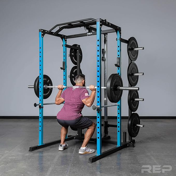 REP Fitness PR-1100 Power Rack - 700 lbs Rated Lifting Cage for Weight Training