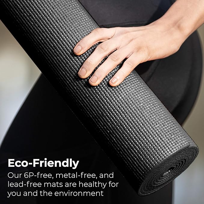 Hello Fit 10-Pack Yoga Mat, 68" x 24" Non Slip Exercise Mat, 4mm Thick Gym Mat for Fitness and Stretching, Bulk Non Toxic Yoga Mats for Schools and Studios