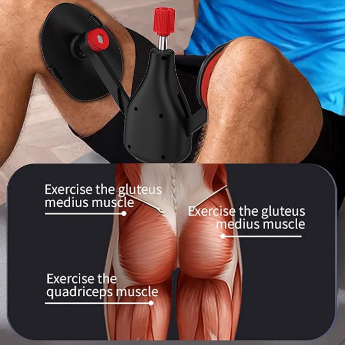 Thigh Trainer 0-77 lbs Adjustable Resistance, Pelvic Floor Muscle Kegel Exerciser, Thigh Exerciser & Booty Trainer for Women & Men, Pelvic Floor Exercise Workout Machine