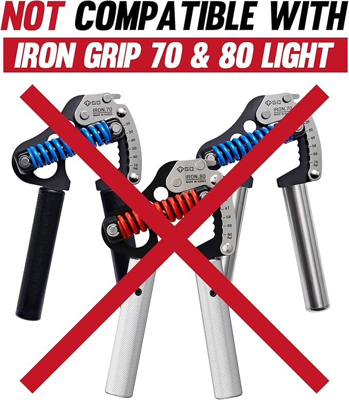 GD Pinch Grip for GD IRON GRIP EXT model, Finger Strengthener Hand Grip Exerciser Strengthener Premium Adjustable Hand Gripper for Climber