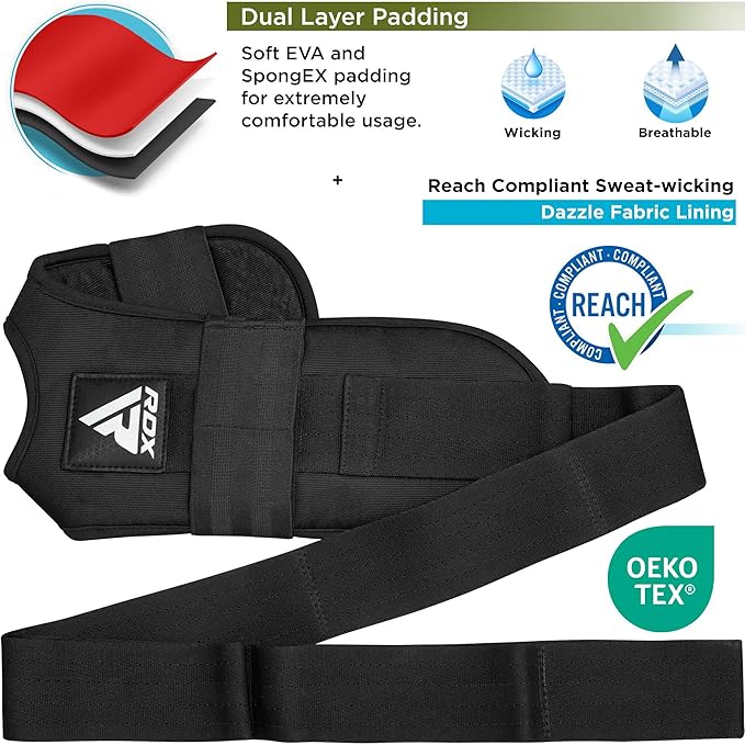 RDX Yoga Stretching Strap, Ankle Ligament Stretcher Belt with Loops Ligament Stretch Band, Fitness Leg Stretcher for Plantar Fasciitis, Foot Stretch Assist for Hamstring, Flexibility Exercise