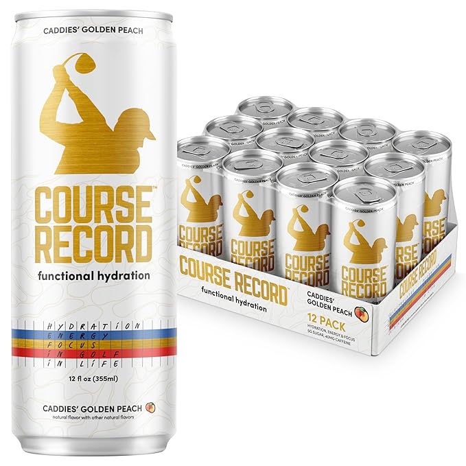 Functional Hydration Drink for Golfers β COURSE RECORD Variety Pack β Electrolytes, Calm Energy & Focus β Healthy Sports Drink β 12-Pack (12oz Cans) β Low Sugar, Low Caffeine
