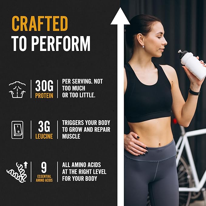 Vanilla Plant-Based Protein Powder for Women & Men, Easy to Digest, Delicious Madagascar Vanilla Bean Powder Supports Overall Well-Being, 15 Servings/Pouch, 30g